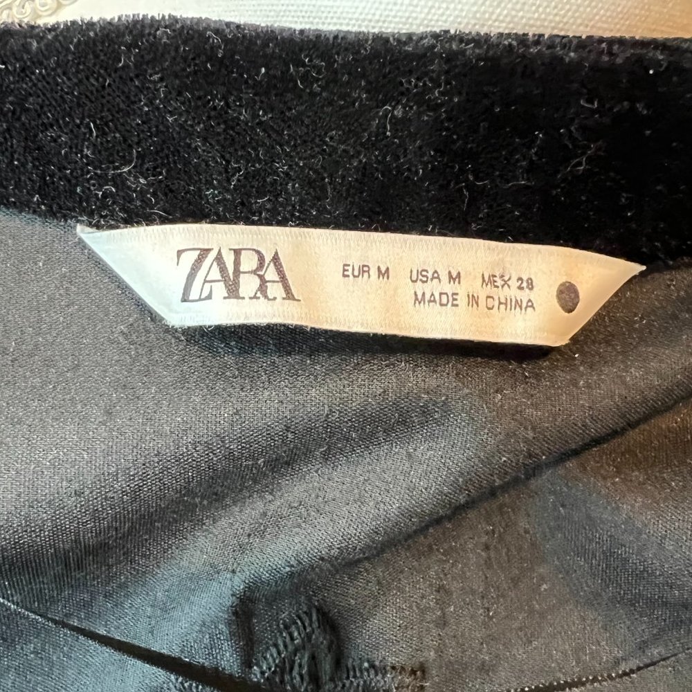 Zara Black Floral Embroidered Blazer Jacket - Picture 13 of 13